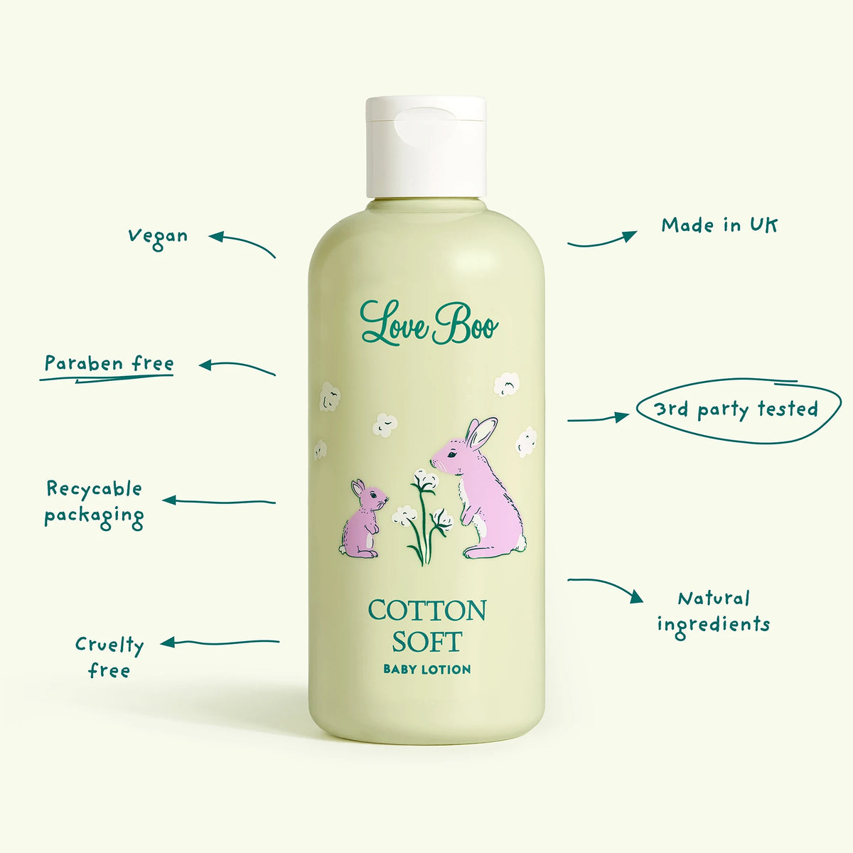 Cotton Soft Baby Lotion Love Boo