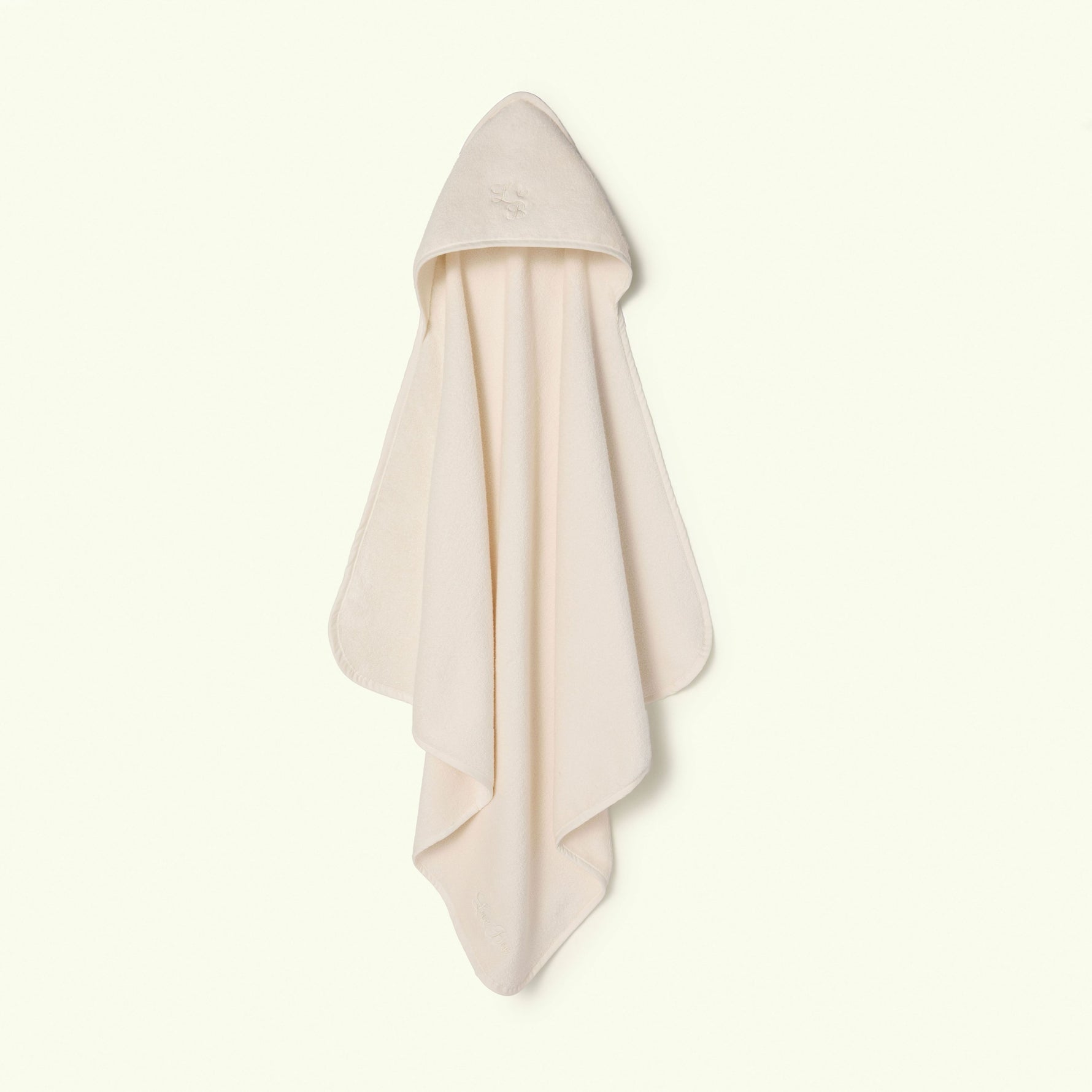 Beige hooded towel on a white background - Love Boo UK