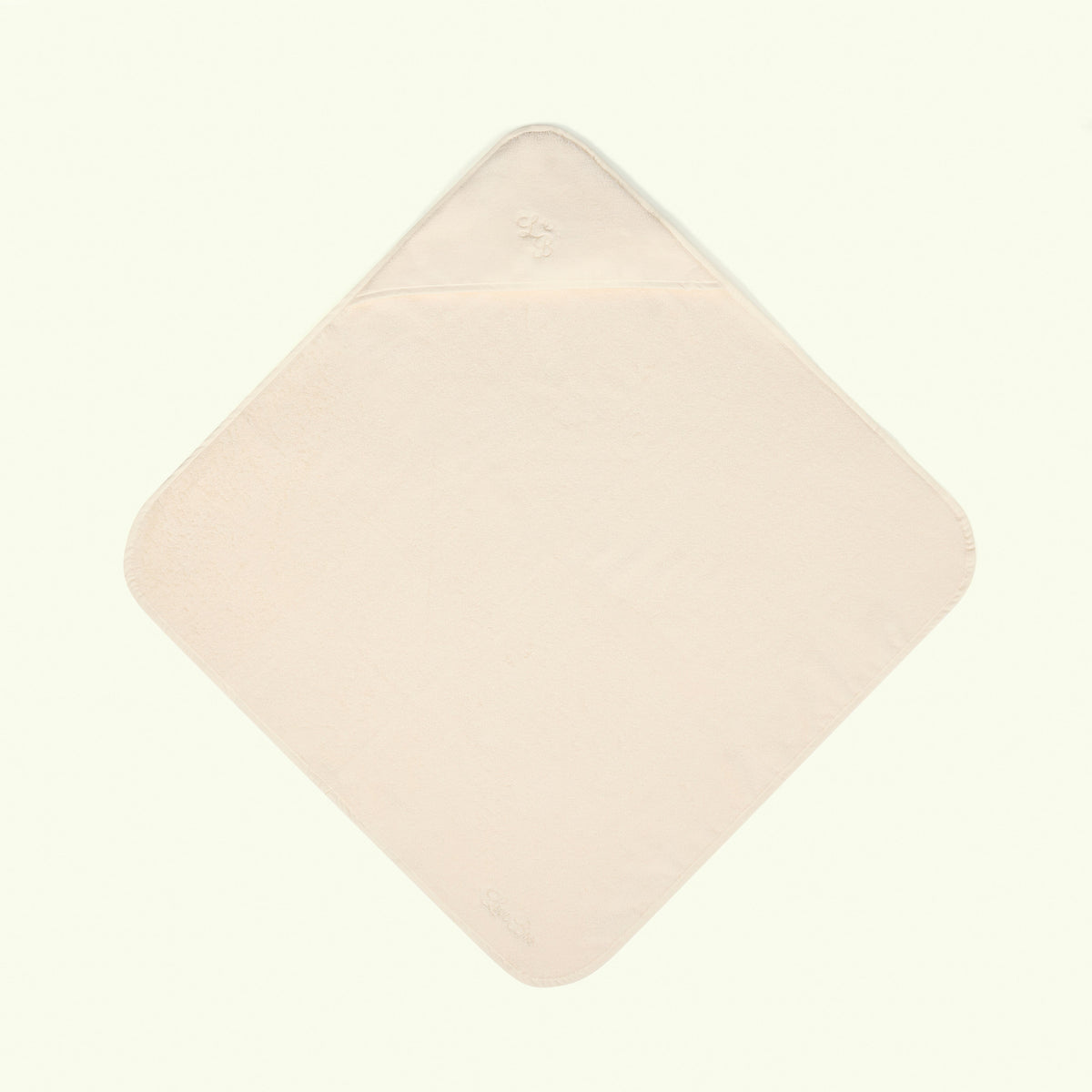 Beige hooded towel on a white background - Love Boo UK