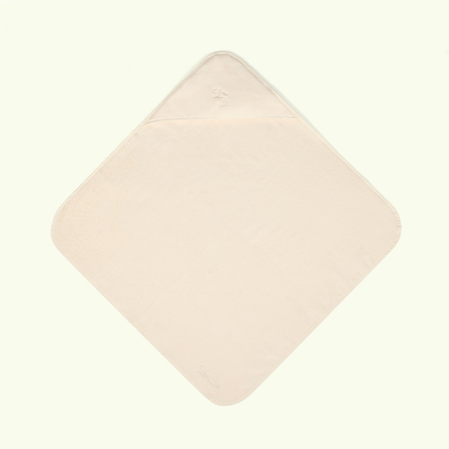 Beige hooded towel on a white background - Love Boo UK