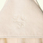 Beige hooded towel on a white background - Love Boo UK
