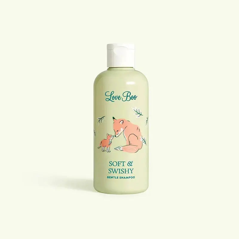 Love Boo Soft and Swishy gentle natural baby shampoo bottle