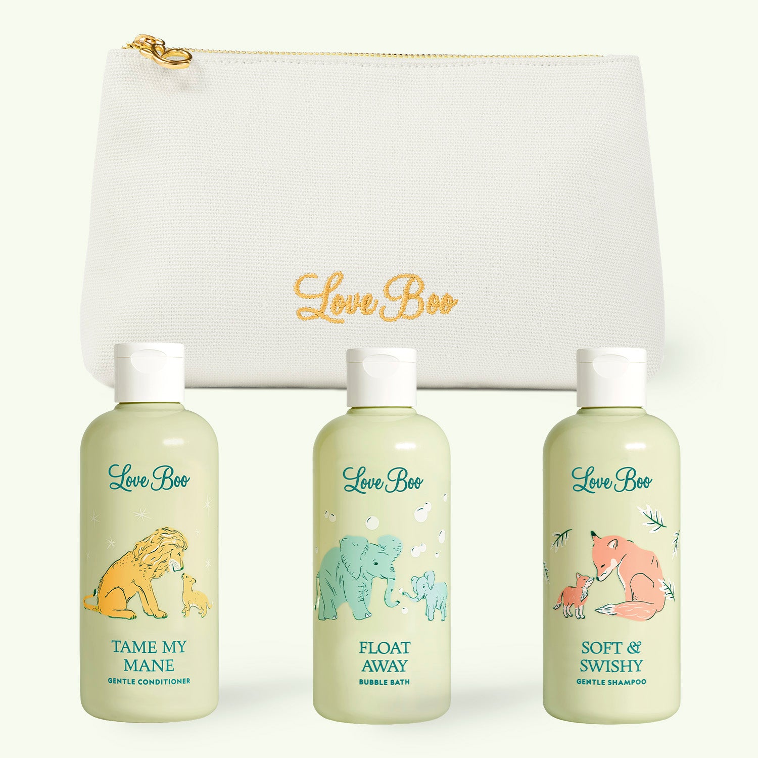 Ultimate Haircare & Bath Pack with zipper Love Boo