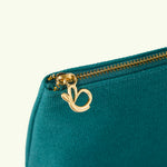 Teal Zipper pouch love Boo UK
