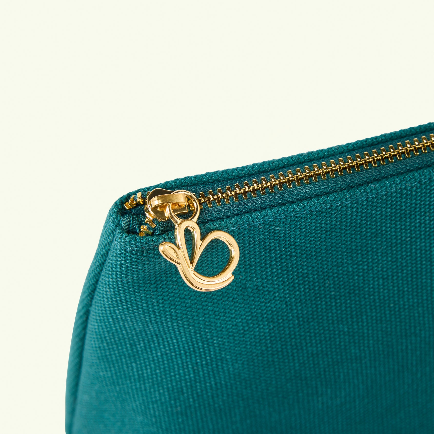 Teal Zipper pouch love Boo UK