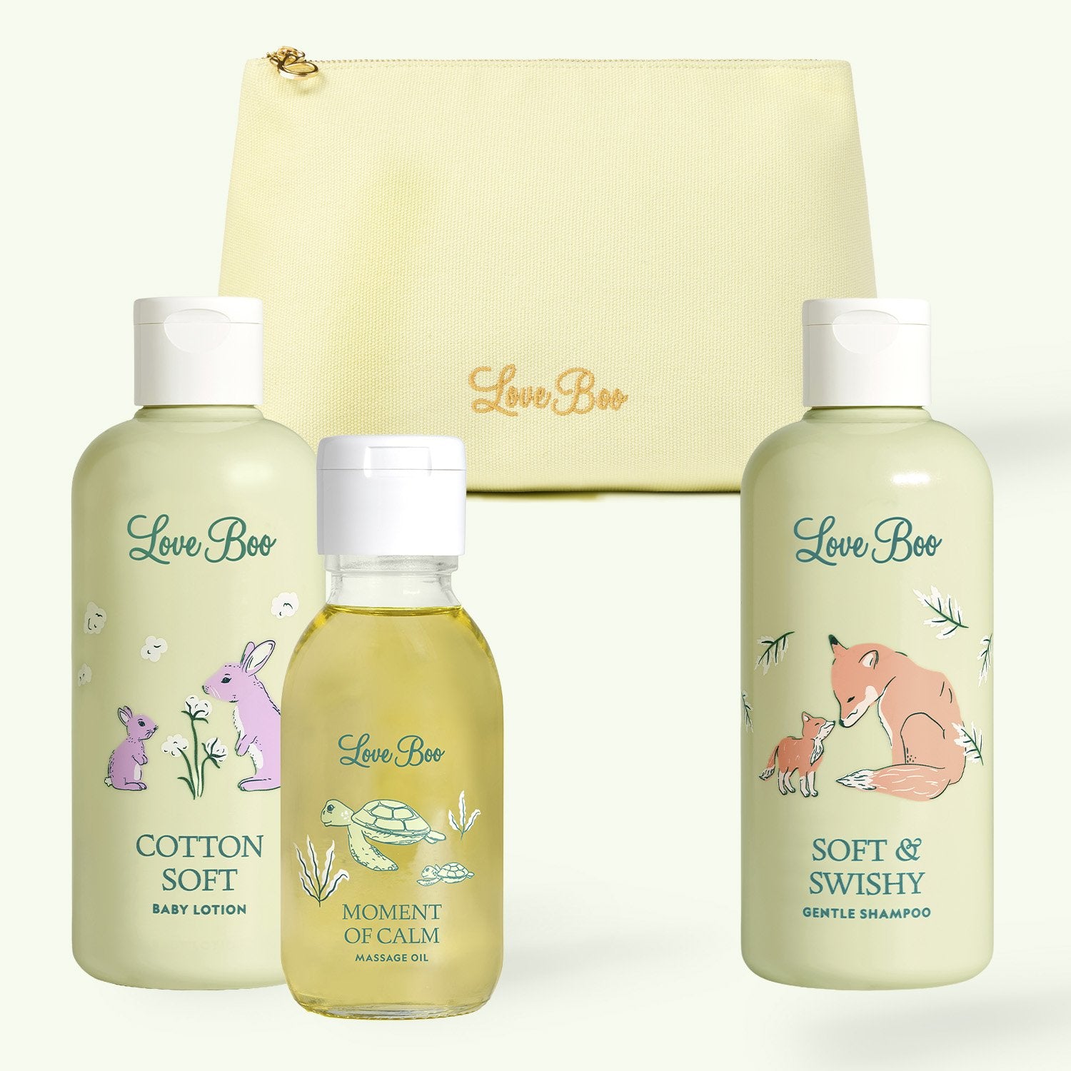 Cozy Pamper Pack with zipper Love Boo